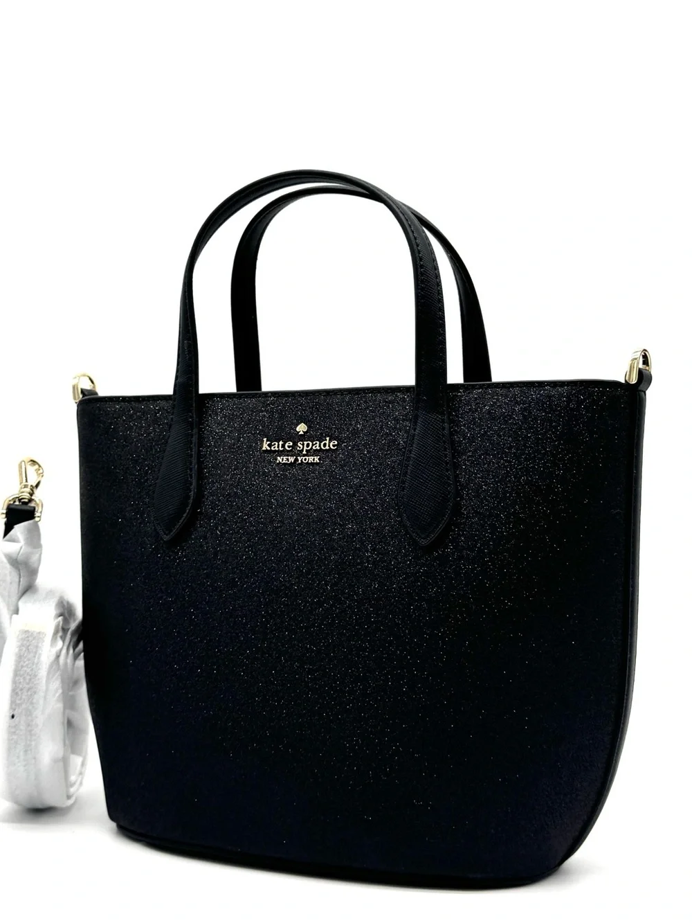 Kate Spade Glimmer Satchel Bag Black